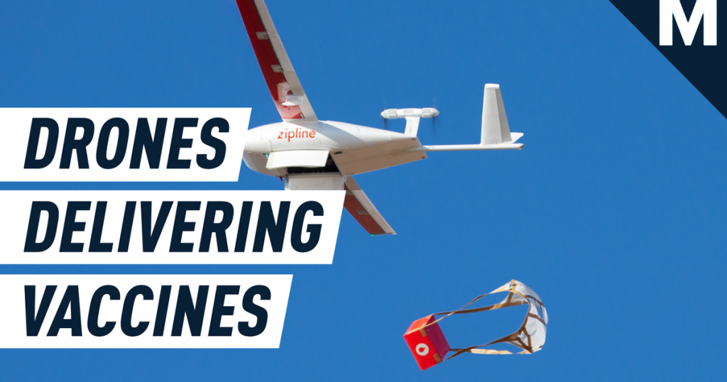 Drones are delivering COVID-19 vaccines in Africa through ‘highways in the sky’