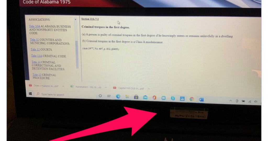 Congressman tweets photo of his laptop and it sure looks like he shared a password, too
