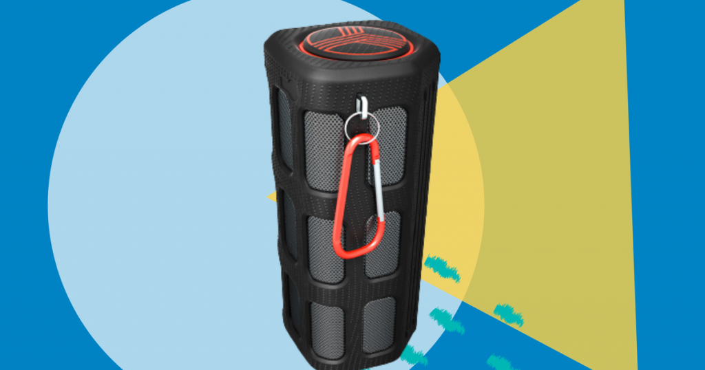 Take this rugged speaker camping or to the beach