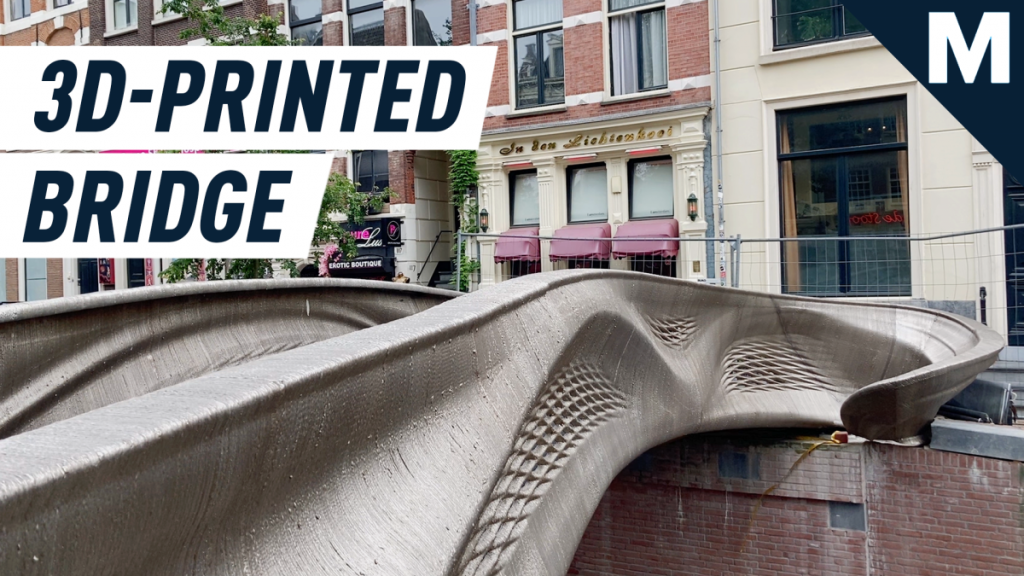 The world’s very first 3D-printed bridge is open in Amsterdam