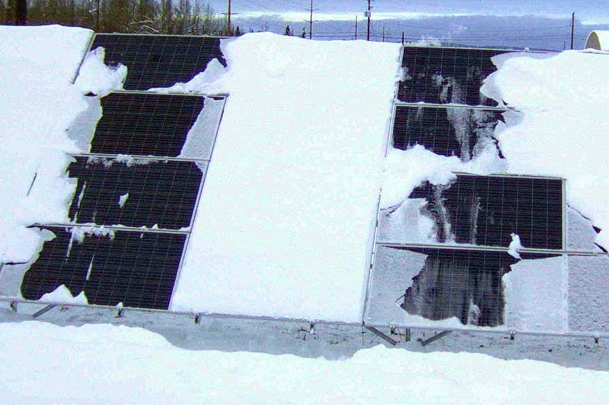 Snow-proof solar panels keep working even in icy weather