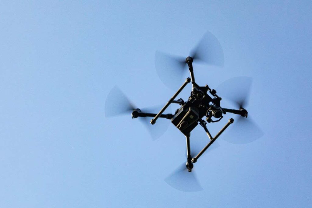 Surveillance drone saves power by deliberately crashing into walls