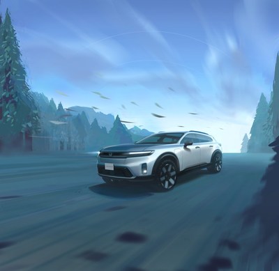 Honda Teases Styling of Adventure-Ready Prologue Electric SUV Coming in 2024 and Shares Plan to Accelerate EV Sales Toward 2030 (CNW Group/Honda Canada Inc.)
