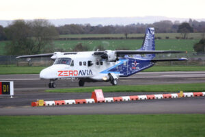 ZeroAvia closes off 2022 by securing Part 21 permit to fly for retrofitted Dornier 228 from the Civil Aviation Authority, following successful ground testing campaign. Imaged credit: Oliver Kay.