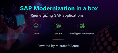 SAP Modernization in a box - Reenergize SAP applications with Cloud, Data & AI and Intelligent Automation. Powered by Microsoft Azure, SAP Modernization in a box solution allows you to conquer your digital transformation goals using its three critical steps. Connect with our experts to learn more.