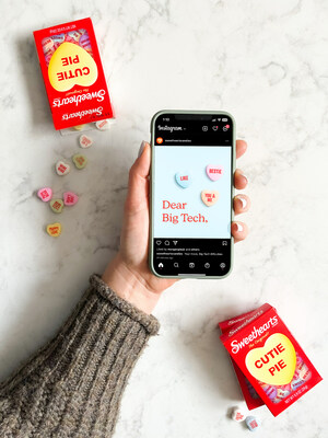 Sweethearts Candies is sending a "sweet-and-desist" open letter to all social media platforms requesting discontinuation of the use of the heart as a "like" function.