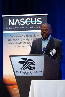 Ed Gill speaking at 2022 NASCUS Summit.