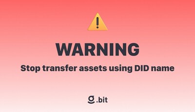 .bit Issues a Warning on Current Risks of Using Decentralized Identifiers for Asset Transactions