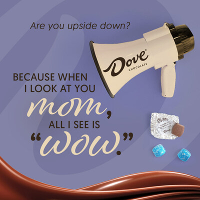Leading up to Mother’s Day, DOVE® Chocolate will celebrate moms and mother figures to win a feature on the DOVE Chocolate Instagram channel and an uplifting spa day, complete with DOVE Chocolate PROMISES.