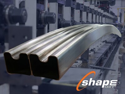 Shape Corp. has announced the world's first roll formed, production intent martensitic steel bumper made with SSAB's groundbreaking fossil-free steel material utilizing HYBRIT technology.