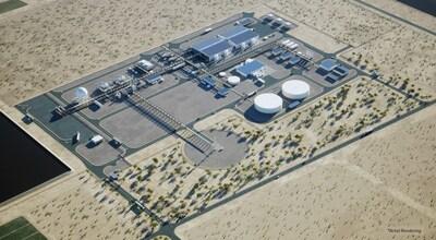 The Phoenix Hydrogen Hub in the city of Buckeye, Arizona. Note: Artist Rendering