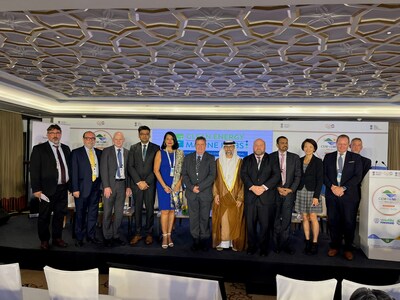 Representatives of governments and the private sector at the CEM-Hubs launch event today.