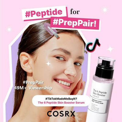 COSRX's #PrepPair TikTok Challenge Concludes with Remarkable 49M+ Viewership