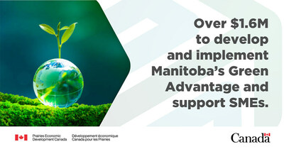 Minister Vandal announces federal investment to accelerate Manitoba’s green advantage through small- and medium-sized enterprises (CNW Group/Prairies Economic Development Canada)